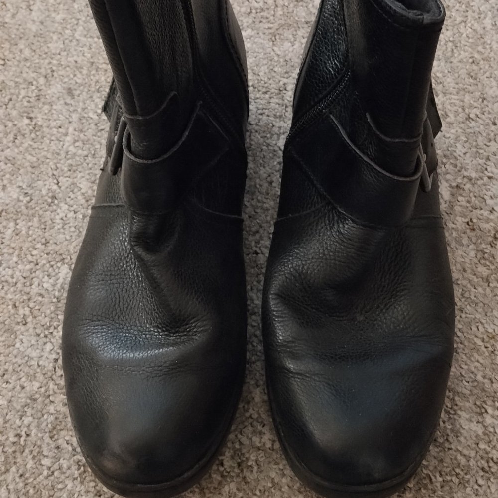 Clarks Black Ankle Boots